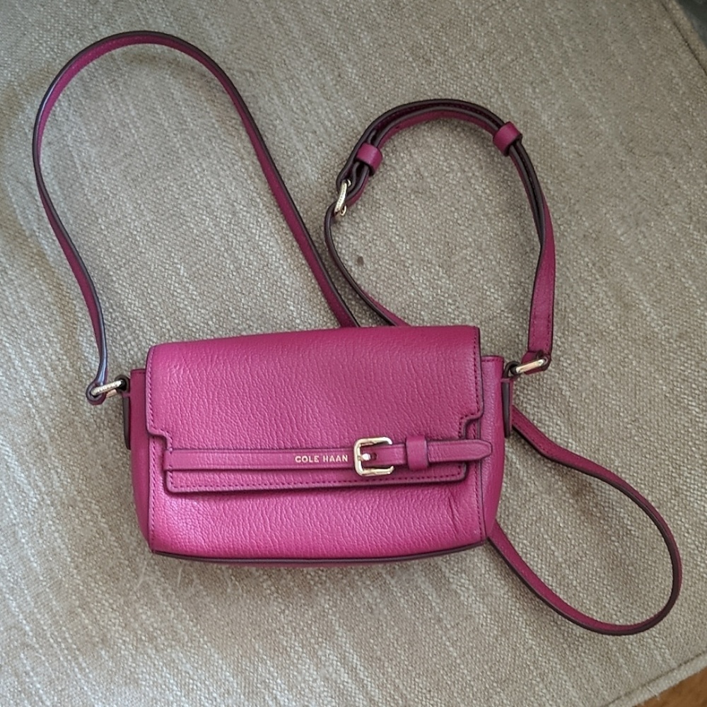 Hot pink Cole haan crossbody bag